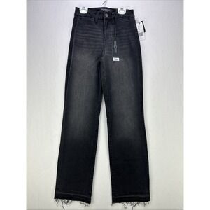 Liverpool Jeans Women's Size 0 Black Kennedy High Rise Straight NWT